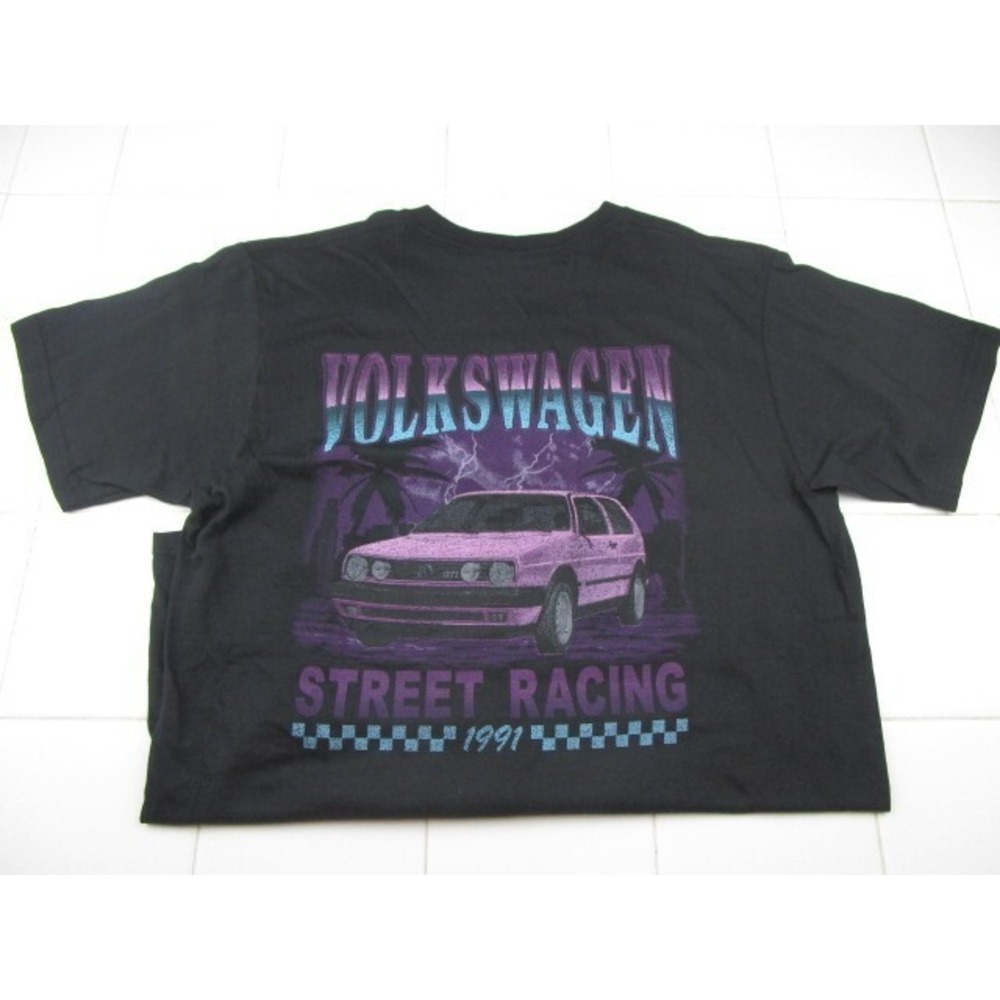Volkswagen Official License Street Racing 1991 Black T-Shirt Men's Medium